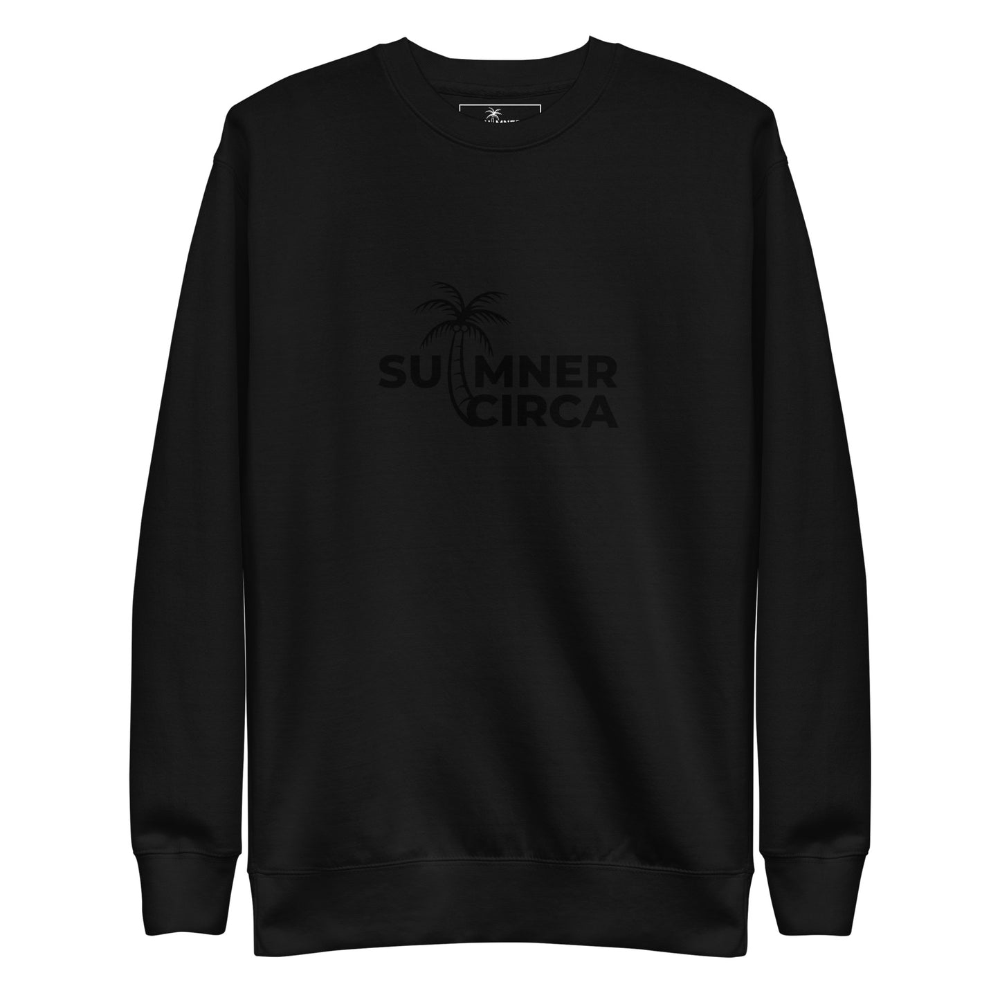 Premium Crew Sweatshirt Blk Sumner Circa